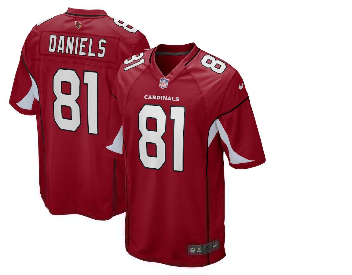 Men Arizona Cardinals 81 Darrell Daniels Nike Cardinal Game NFL Jersey